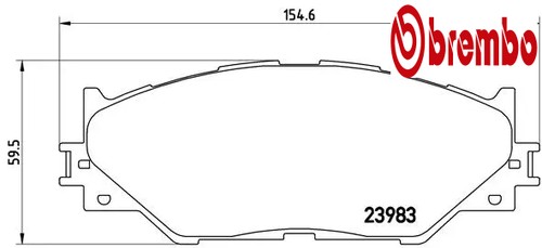 Front brake pad - pad, disc